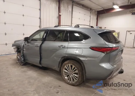 2023 Toyota Highlander Hybrid Platinum from USA, damaged, VIN 5TDEBRCH1PS132424